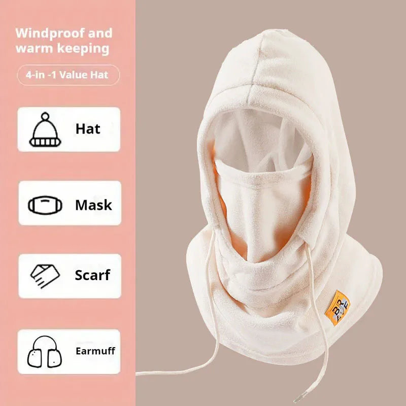 3-in-1 Winter Balaclava Hood with Face and Neck Cover