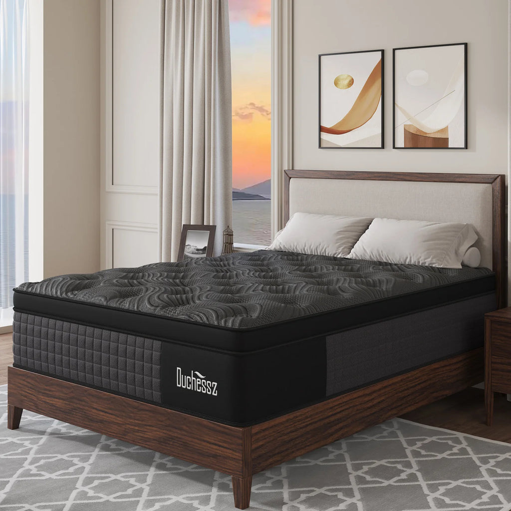 10"/12"/14" Gel Memory Foam Pocket Spring Hybrid Mattress – Medium Firm, Twin to King, Boxed