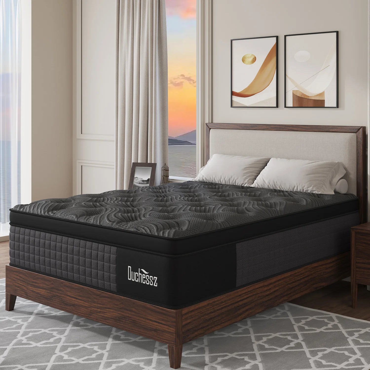 10"/12"/14" Gel Memory Foam Pocket Spring Hybrid Mattress – Medium Firm, Twin to King, Boxed