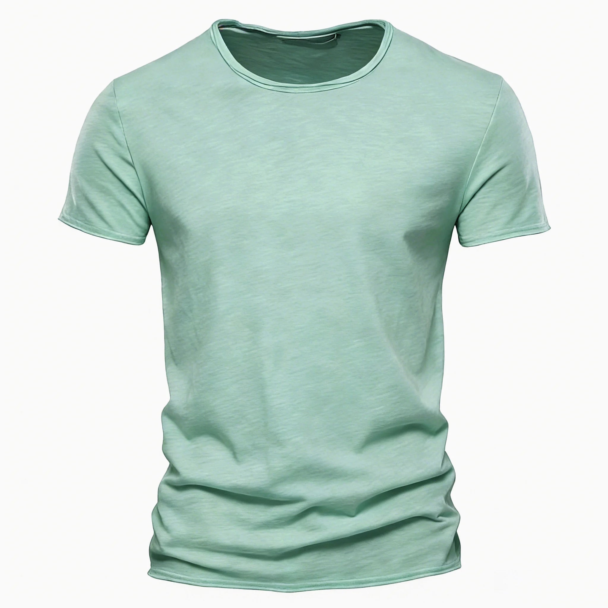 Men's 100% Cotton O-Neck Short Sleeve T-Shirt — Classic Crew Neck Essential