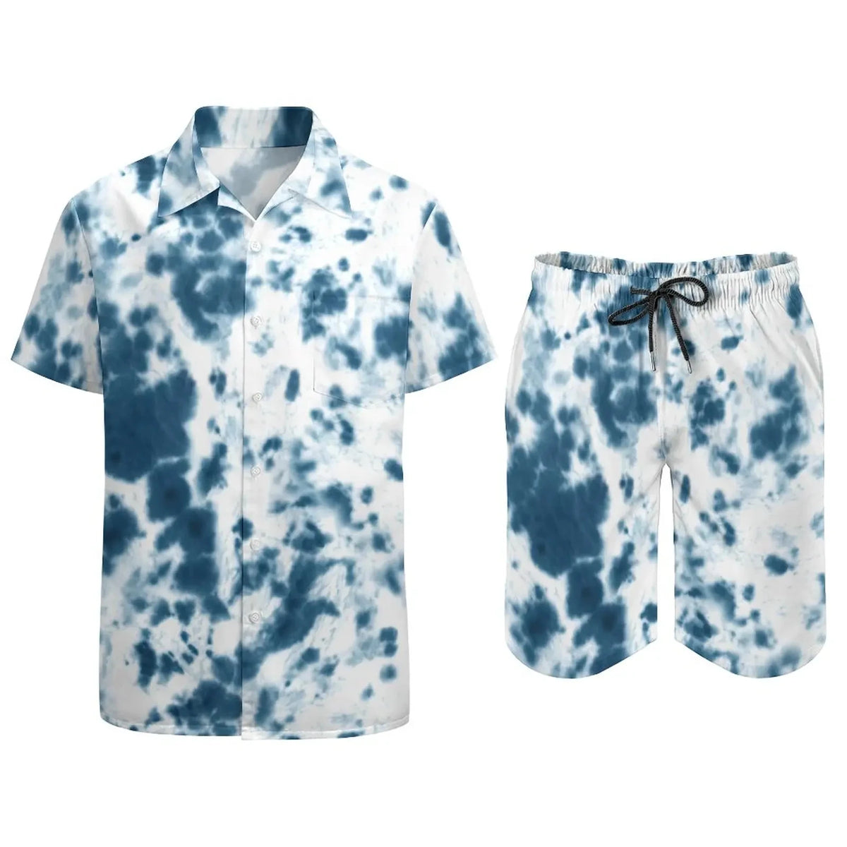 Men's Psychedelic Magic Mushroom 3D Print Shirt & Beach Shorts – Oversized Hawaiian Set