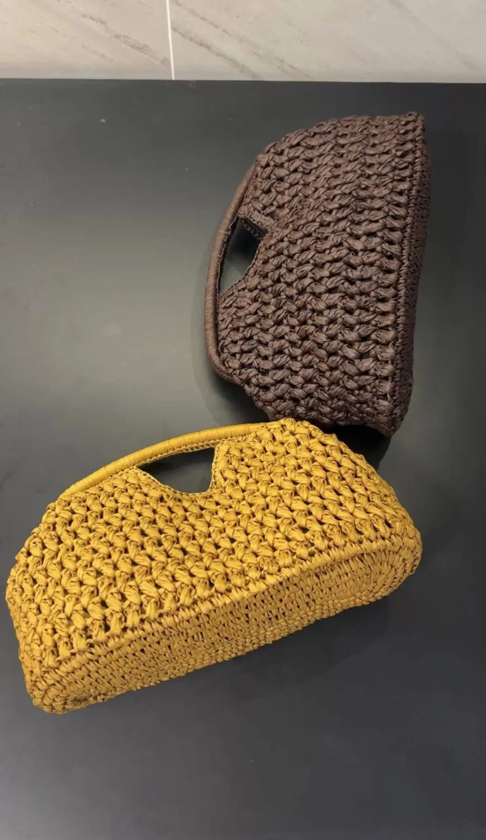 Elegant Woven Straw Clutch Bag – Large Capacity Beach Wallet Travel Handbag for Women