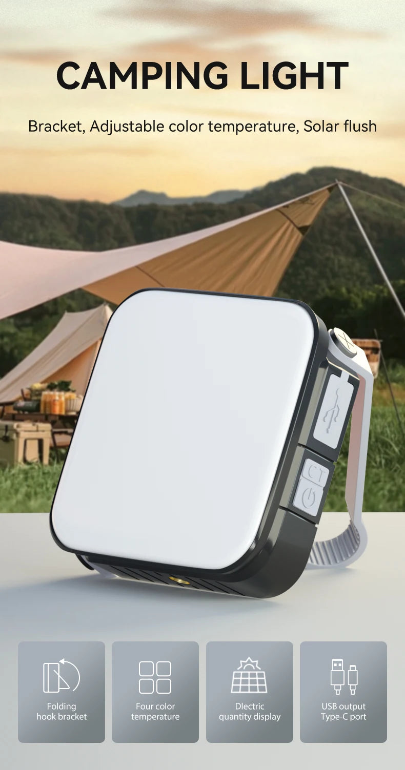 Warsun SMD Rechargeable Camping Work Light – Portable Outdoor Hanging Fill Light for Maintenance & Camping