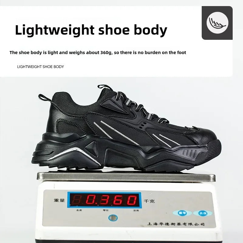 Steel Toe Safety Sneakers – Kevlar Anti-Puncture Insulated Work Shoes