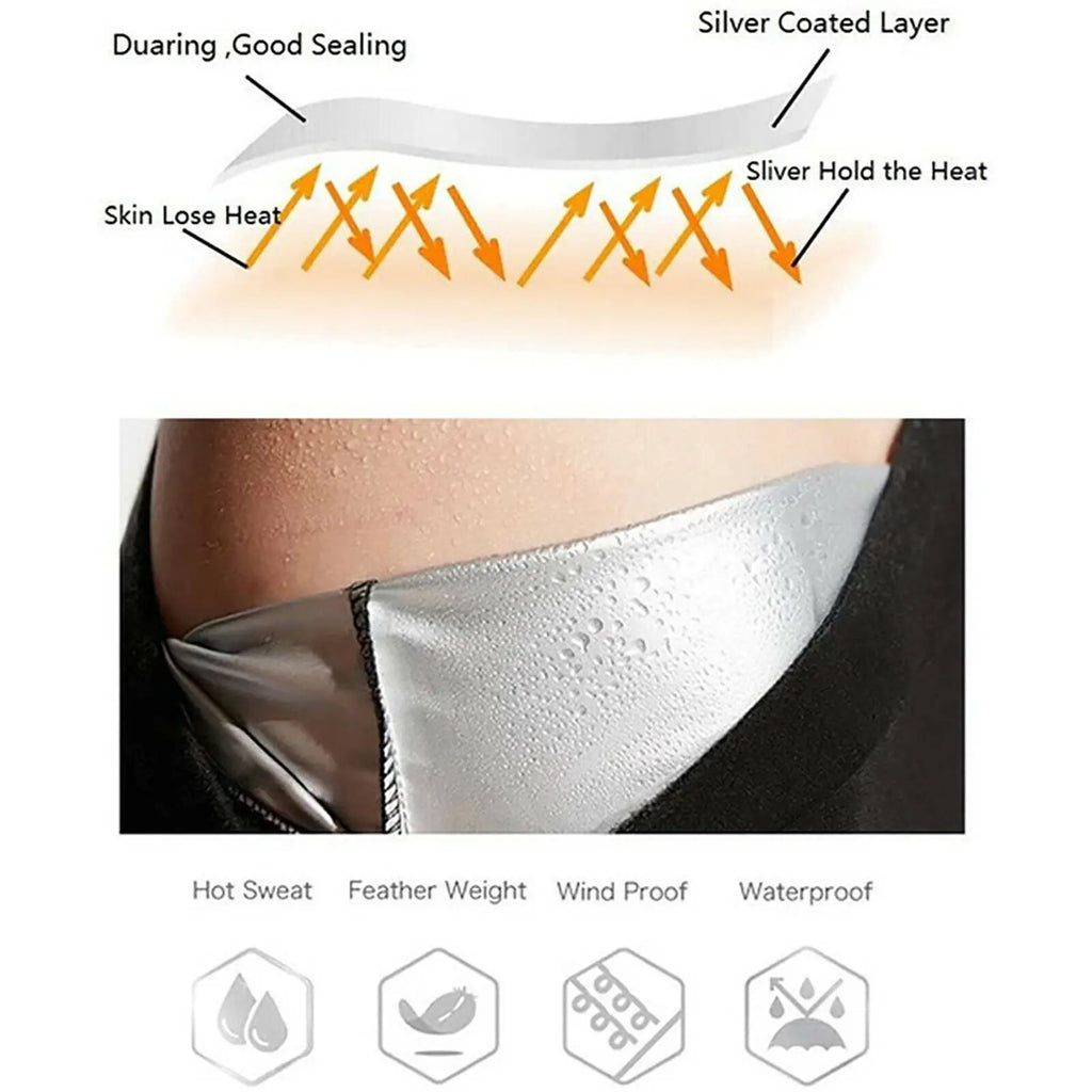 Women’s Sauna Sweat Pants — Thermo Slimming Leggings for Workouts