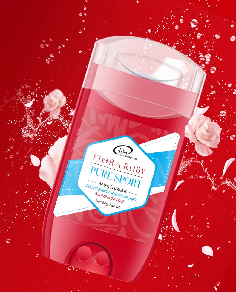 Pure Sports Aluminum-Free Deodorant Stick 68g – 48H Long-Lasting Freshness