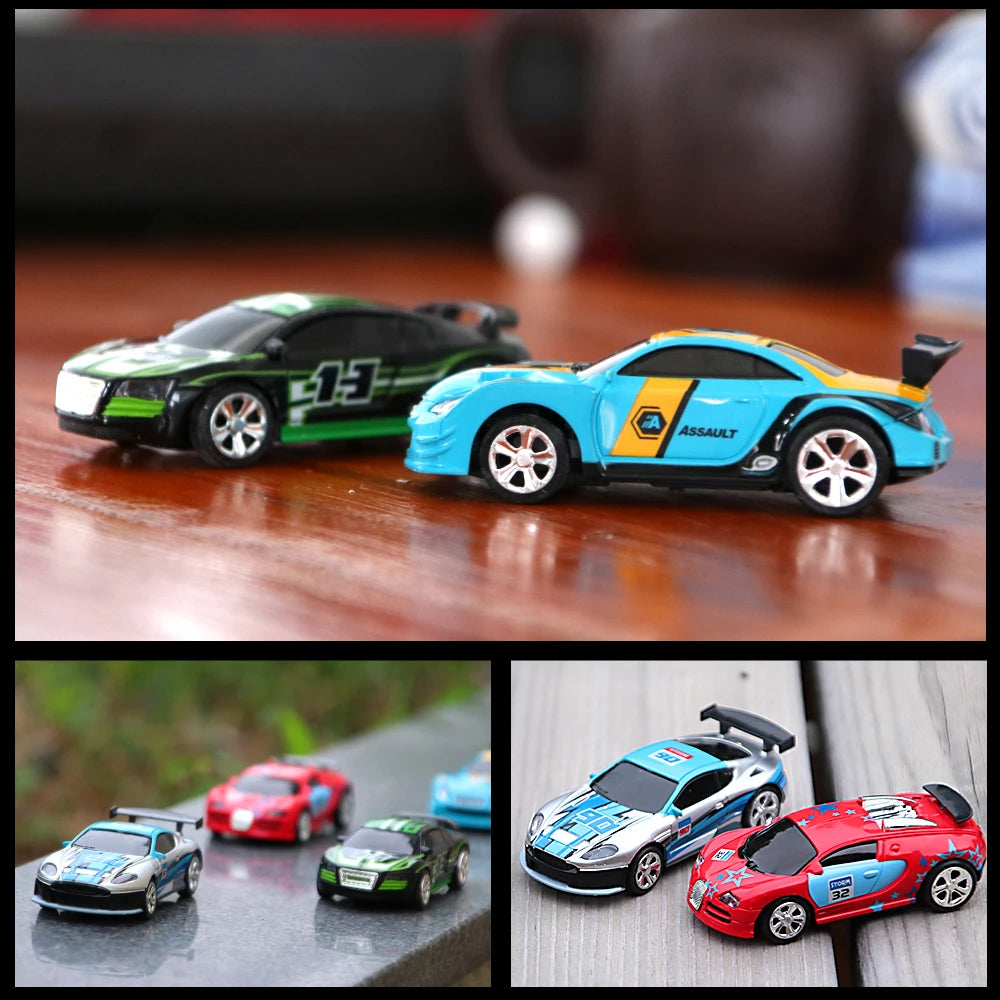 1:58 Scale Mini RC Car – Bluetooth Drift Buggy in Collectible PVC Can Pack