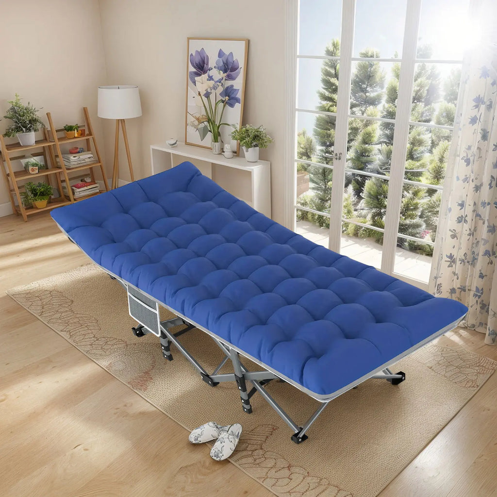 Folding Camping Cot – Heavy Duty 200KG Capacity, Portable Outdoor Bed for Adults, Beach, RV & Home