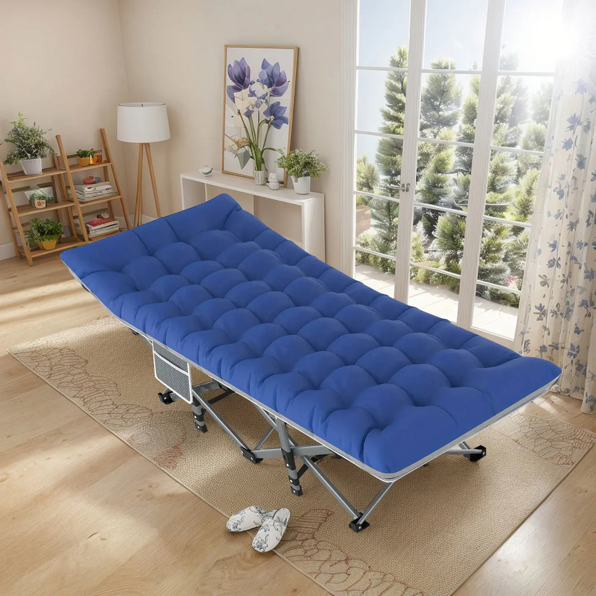Folding Camping Cot – Heavy Duty 200KG Capacity, Portable Outdoor Bed for Adults, Beach, RV & Home