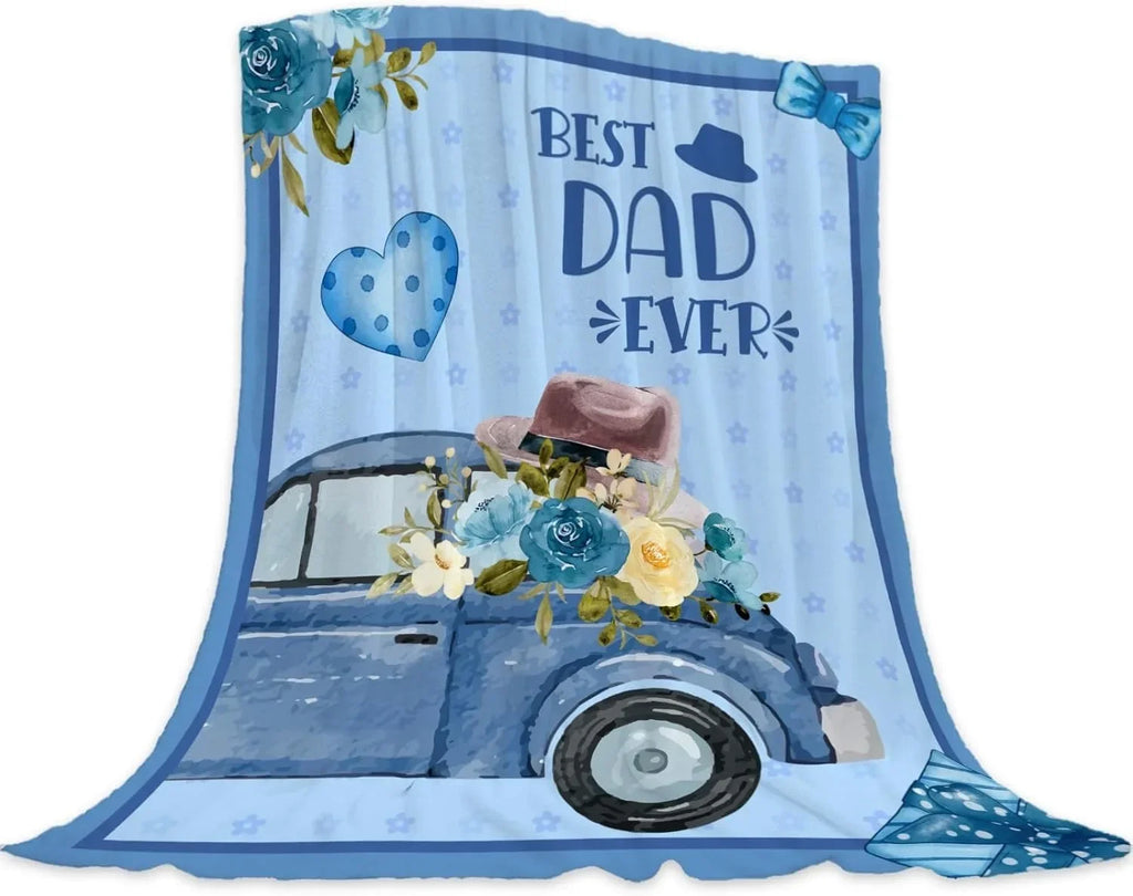 Family Gift Throw Blanket – Soft Warm Personalized Gift for Dad, Mom, Grandparents & Family