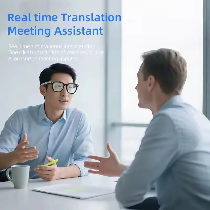 Lenovo AI Smart Glasses — 8MP HD Camera, 4K, AI Translation, Bluetooth Calling & Music