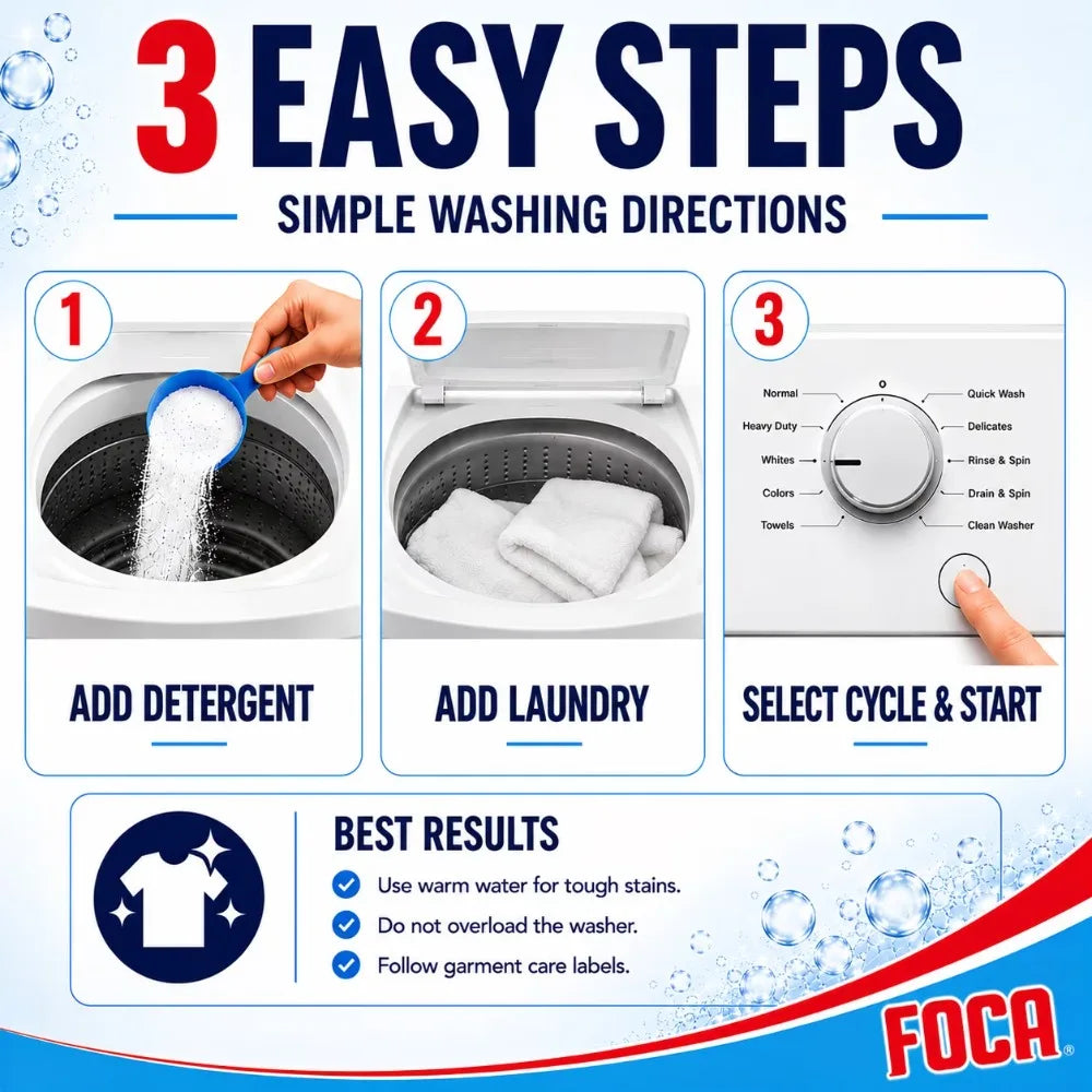 Clean for Every Age, Gentle on Every Skin — Biodegradable Phosphate-Free Laundry Detergent Powder | 70.54 oz, All Family
