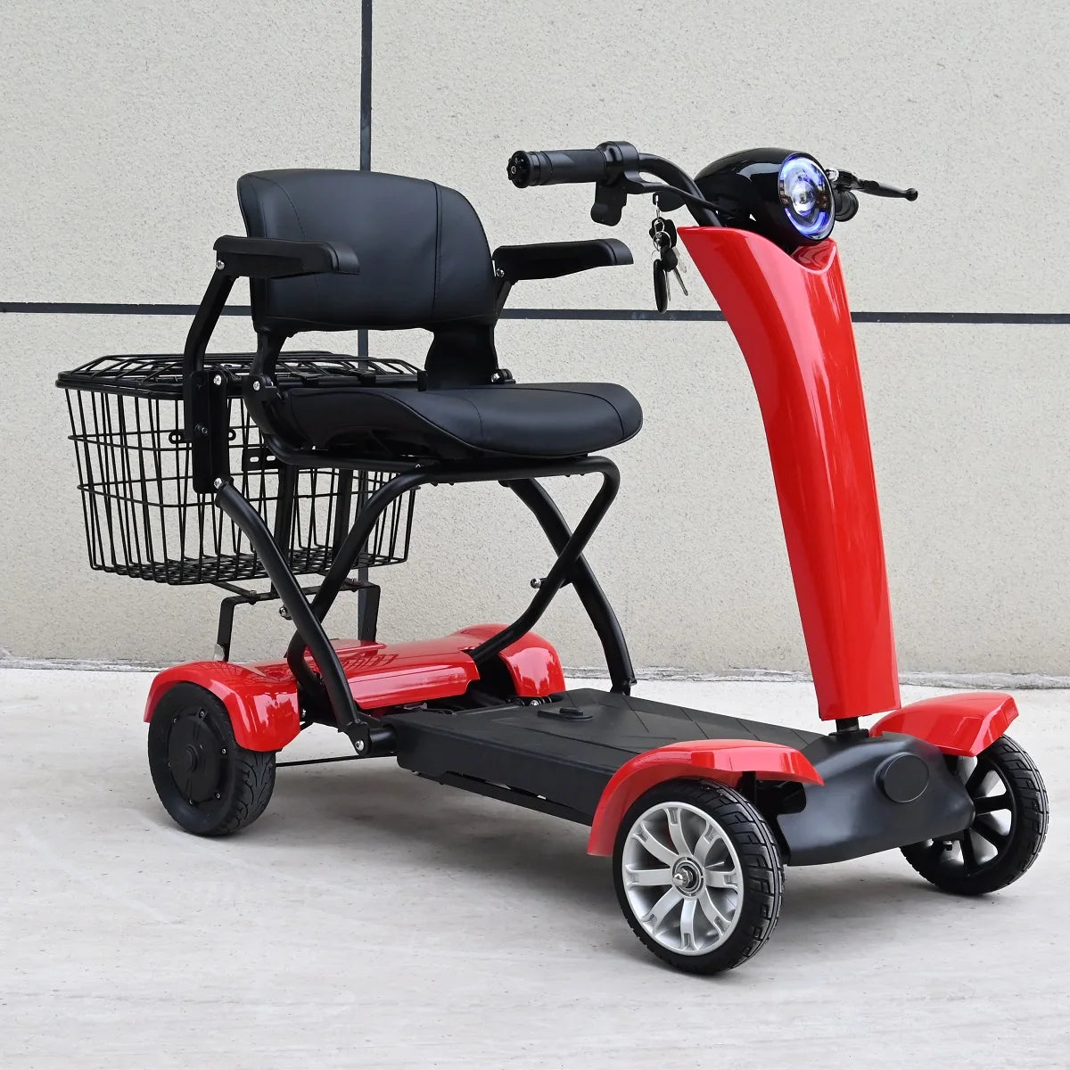 Foldable 4-Wheel Mobility Scooter – 250W Dual Motor, 20–50 km Range