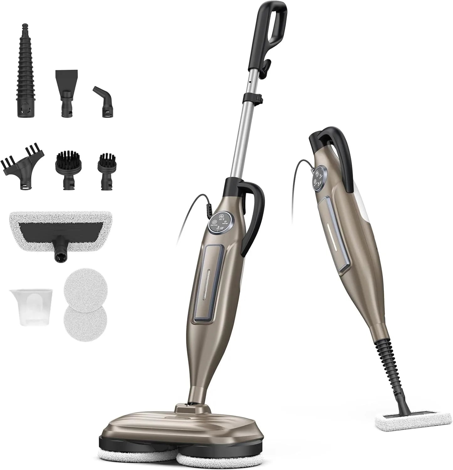 Devoac VM6 Steam Mop Cleaner — 10-in-1, 1300W, Rotating Spin Pad, 3 Steam Modes