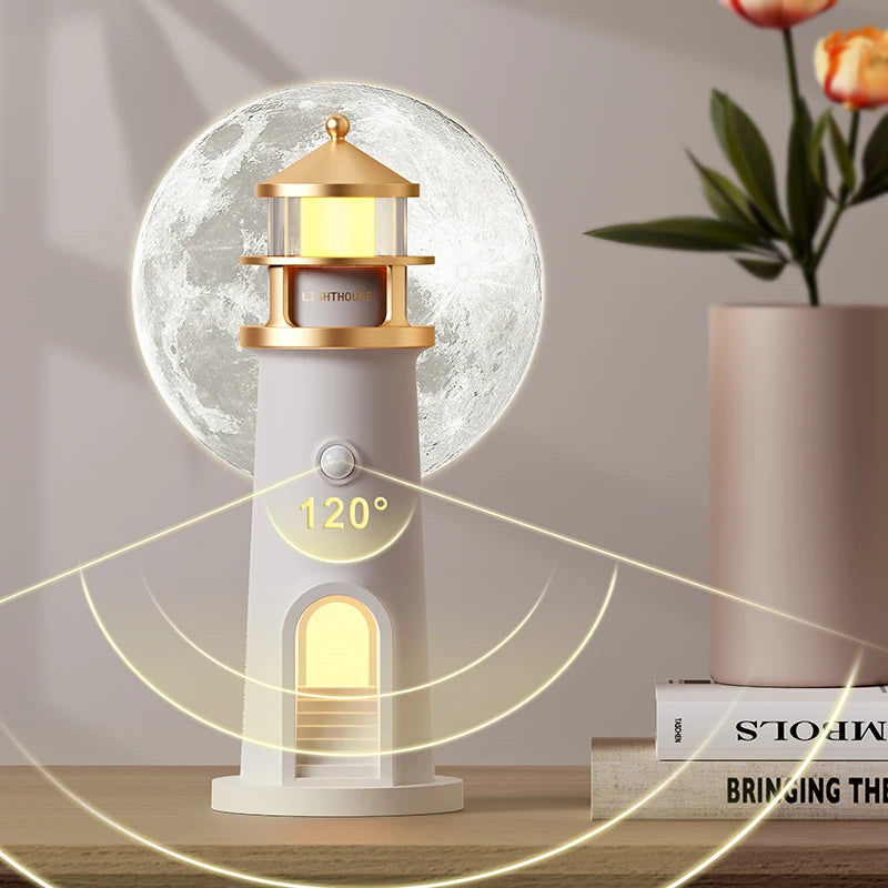 Moon Projection Lamp – Sensor, Remote & Speaker Options