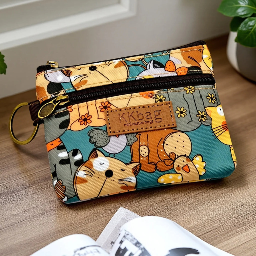 Cute Animal Coin Purse – Kawaii Zipper Wallet & Card Holder for Women, Girls & Students