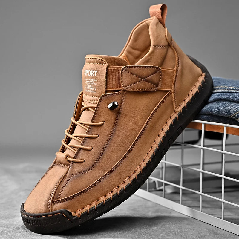 Men's Breathable Lace-Up Casual Shoes