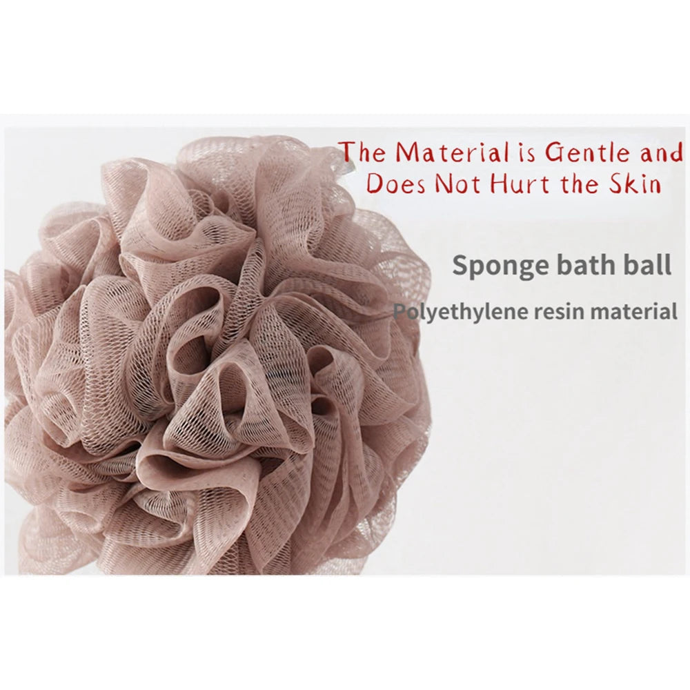 Soft Mesh Bath Sponge Ball – Nylon Shower Puff Body Cleaner & Exfoliating Scrubber