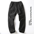 Men's Fleece-Lined Waterproof Hiking Pants — Loose Windproof Outdoor Workwear