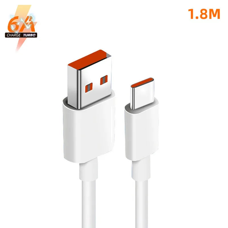 Xiaomi 6A USB-C Cable — Fast Charging & High-Speed Data Transfer