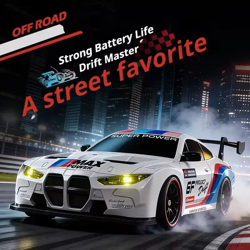 1:24 Scale 4WD RC Drift Car – High Speed Electric Racing Car for Kids & Adults