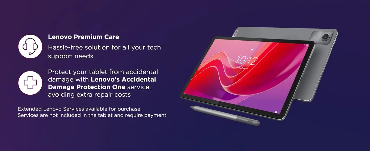 Lenovo Tab M11 11" Android 13 Tablet – 8GB RAM, 128GB, 4G LTE, Widevine L1, 7040mAh