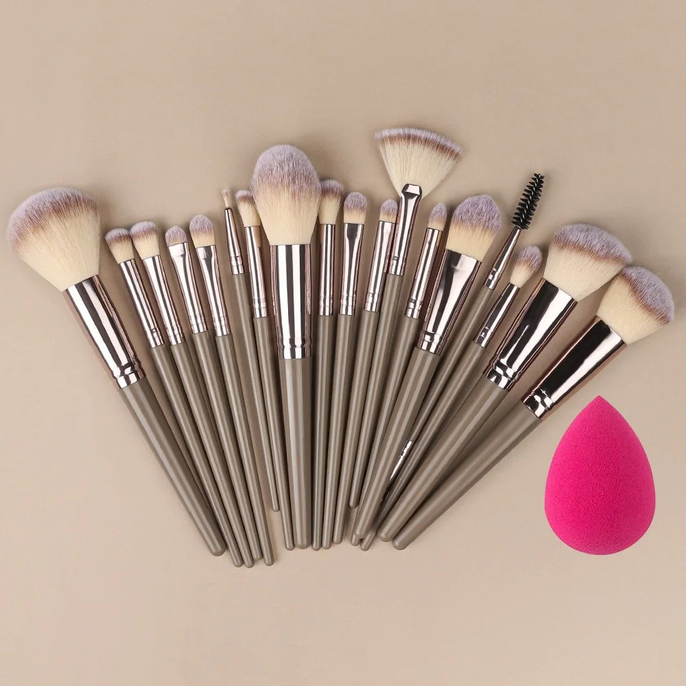 Super Soft Detail Makeup Brush Set — Blush, Highlighter, Foundation & Eyeshadow