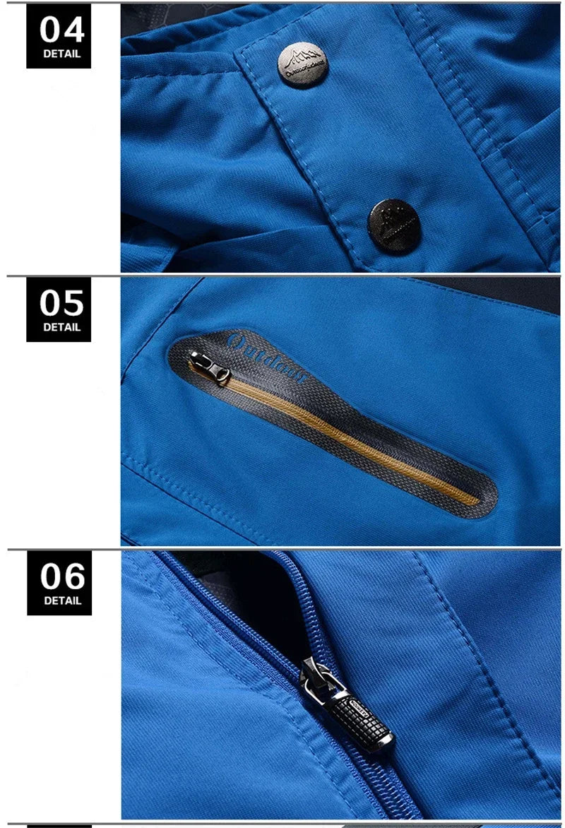 Men's Thick Waterproof Hooded Parka – Plus Size Military Fleece Jacket up to 9XL