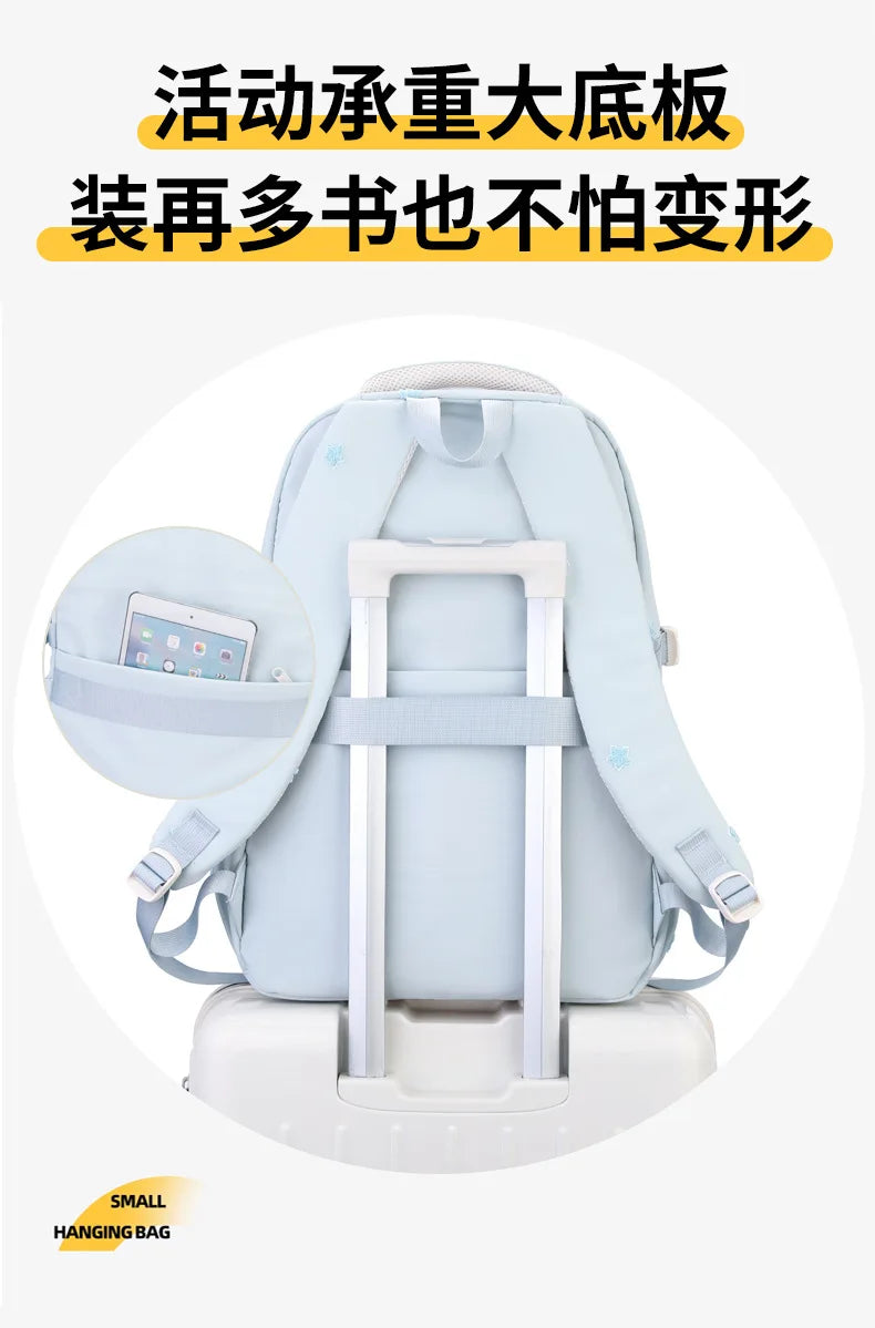 Girls School Backpack – Nylon Everyday Book Bag