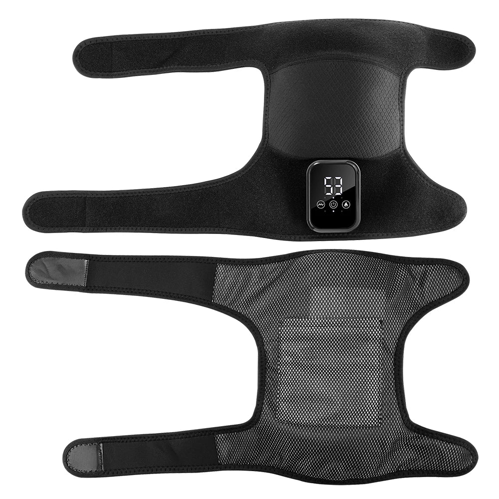Electric Heated Knee Massage Pad – 3-Level Vibration Hot Compress for Joint & Muscle Relief