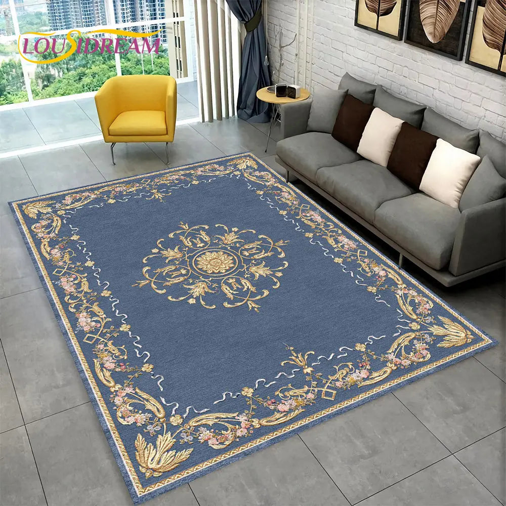 Turkey Persian Bohemian Area Rug Large,Carpet Rug for Living Room Bedroom Sofa Doormat Decoration,Kid Play Non-slip Floor Mat