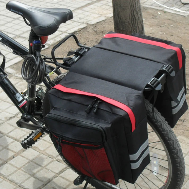 Waterproof Bicycle Rear Seat Bag — Double-Sided Reflective