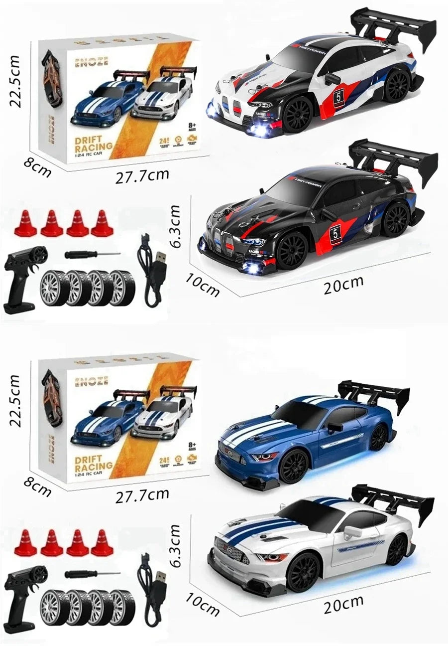 1:24 Scale 4WD RC Drift Car – 20KM/H Off-Road Racing Truck with LED Lights