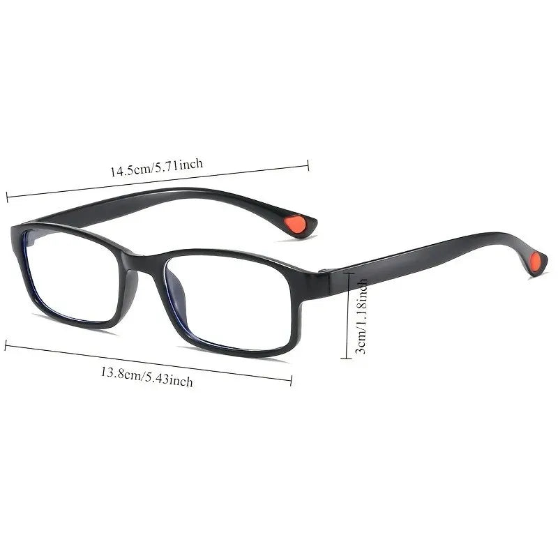 7-Piece Anti-Blue Light Reading Glasses Set — Flexible Ultralight Presbyopia Glasses for Men & Women (+100 to +400)