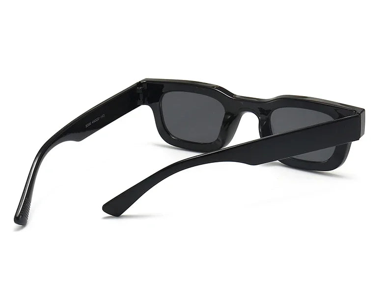 Small Rectangle Thick Frame Sunglasses | UV400 Unisex Square Shades for Men & Women