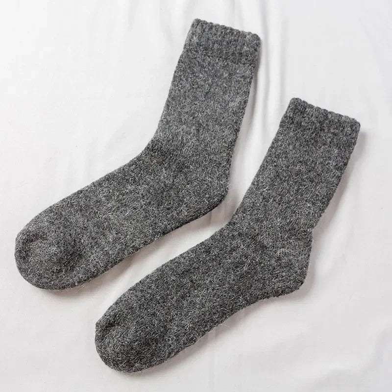 Men's Thick Merino Wool-Blend Winter Socks