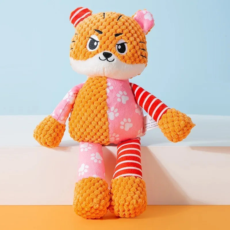 Cute Animal Squeaky Plush Chew Toy for Dogs & Cats