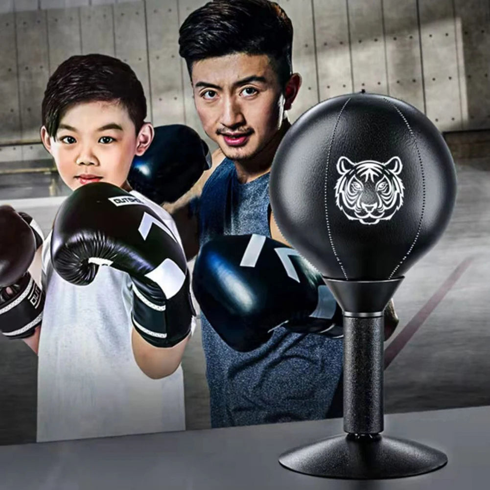 Desk Boxing Punch Ball – Free Standing Stress Relief Punching Bag for Kids, Office & Home