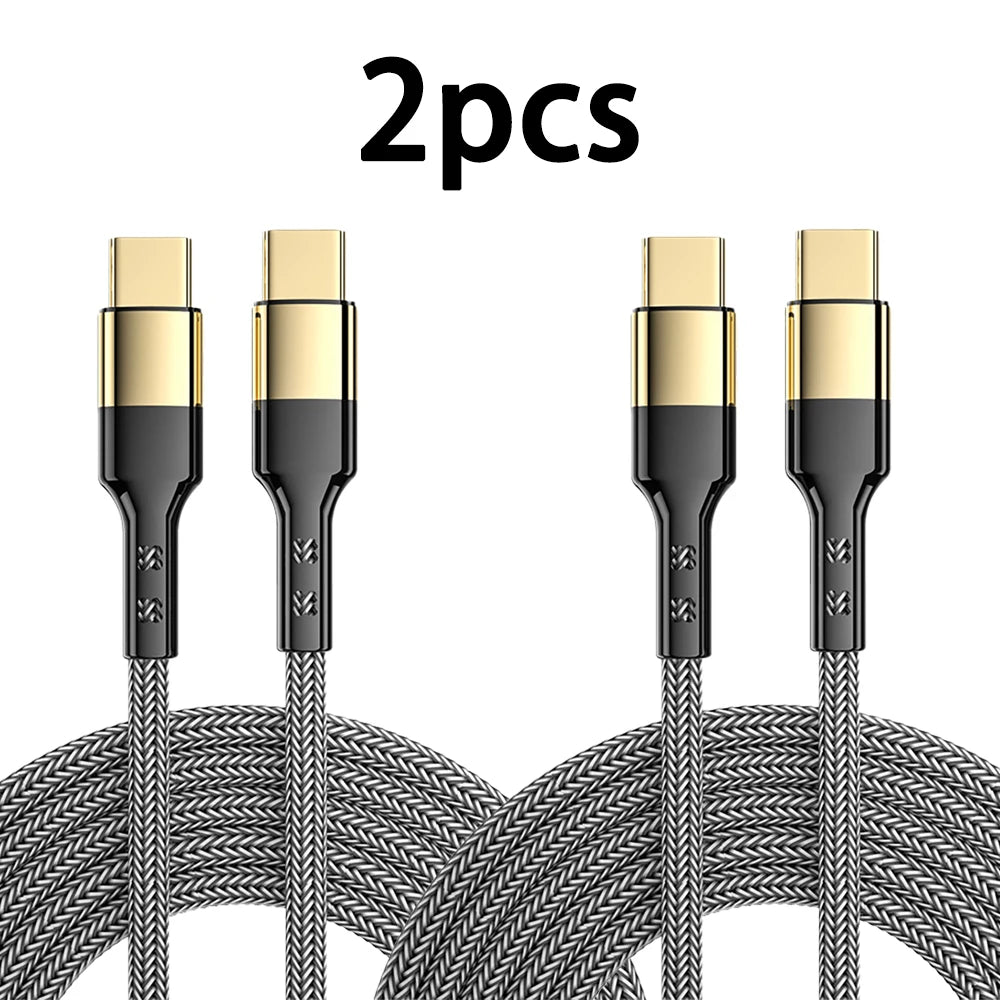 USB-C Ultra Fast Charge Cable with E-Marker Chip – PD 240W/100W/60W, 1m to 2m, 3 Colors