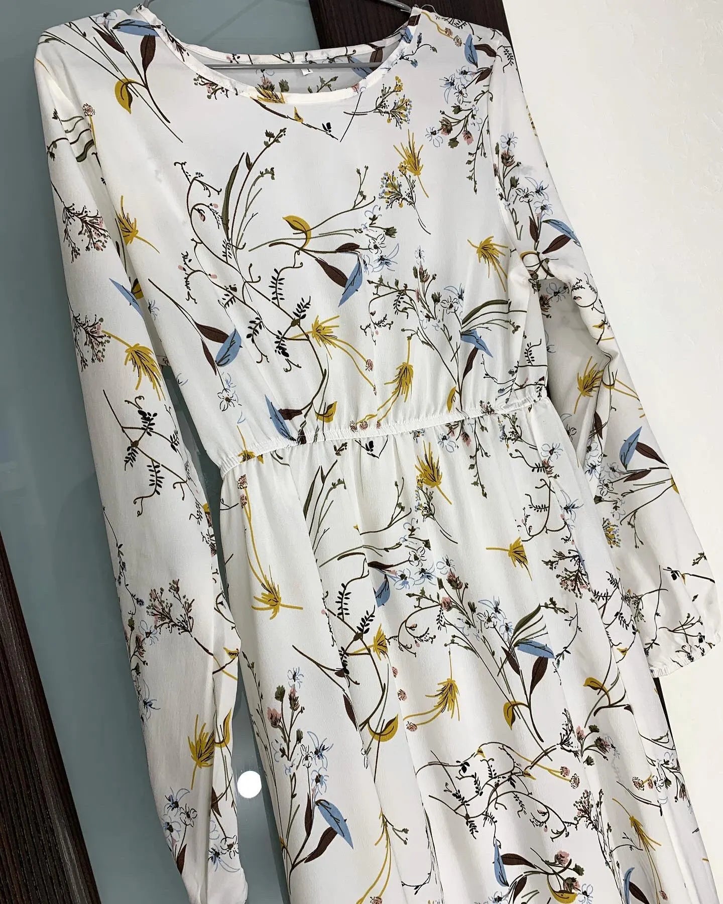 Women Long Dresses Spring Summer Casual Full Sleeve Floral geometry Printed O neck Woman Bohe Beach Party Dress Mujer Vestidos