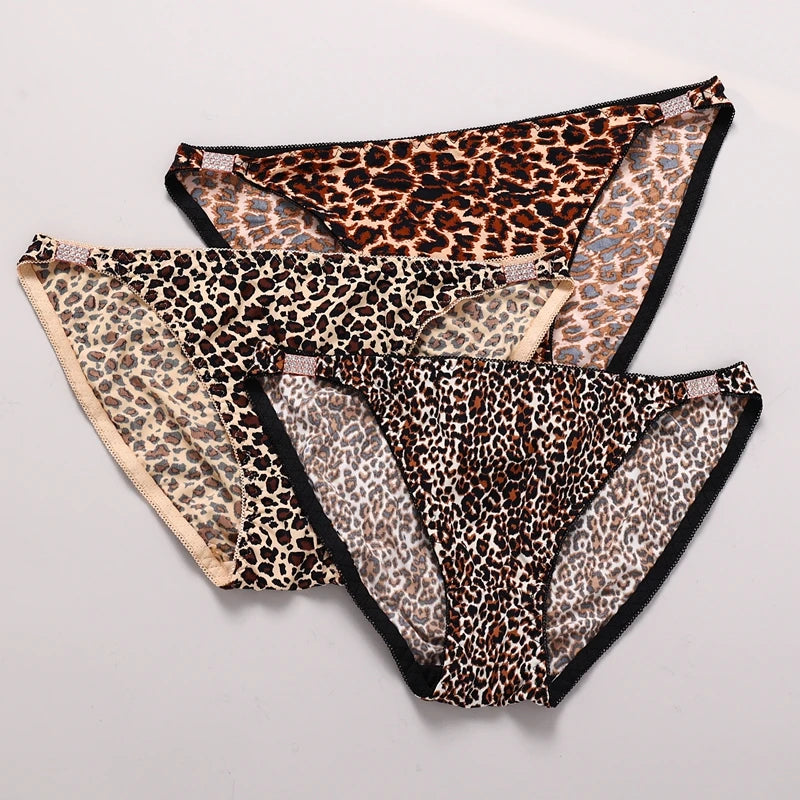 Sexy Leopard Print Push-Up Bra & Underwear Set