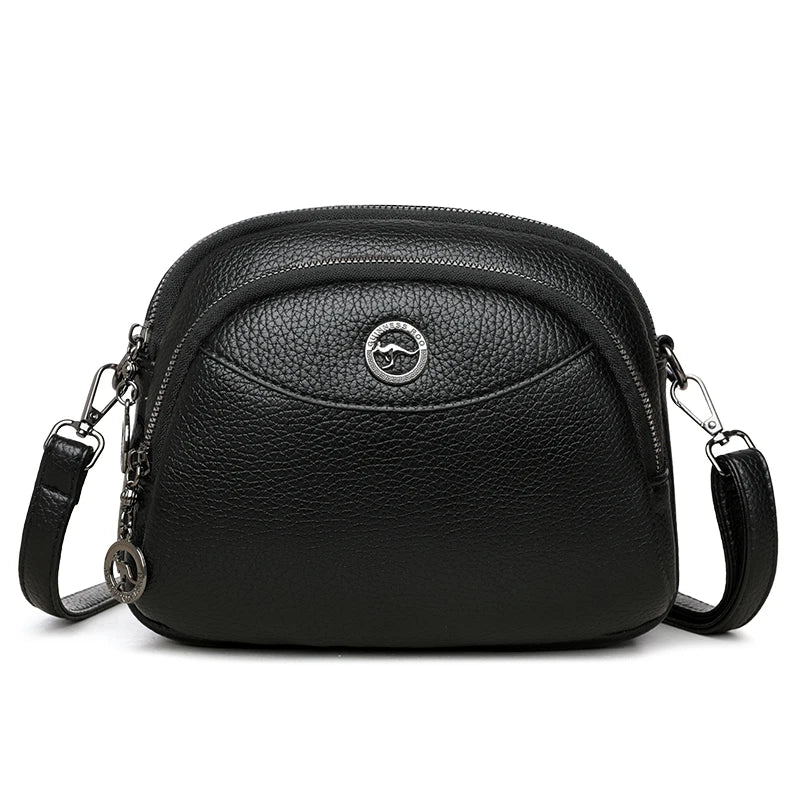Luxury Solid Color Square Shoulder Crossbody Bag – Vintage PU Leather Messenger Handbag for Women