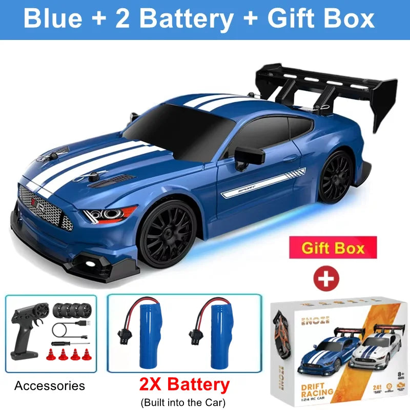 1:24 Scale 4WD RC Drift Car – 20KM/H Off-Road Racing Truck with LED Lights