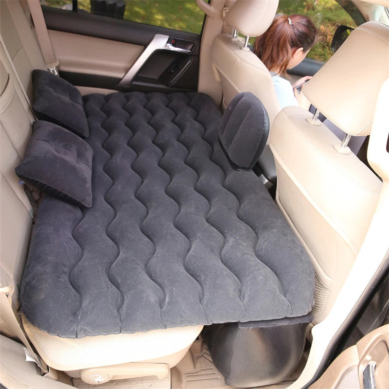 Car Air Inflatable Travel Mattress Bed — Universal Back Seat Camping Mat