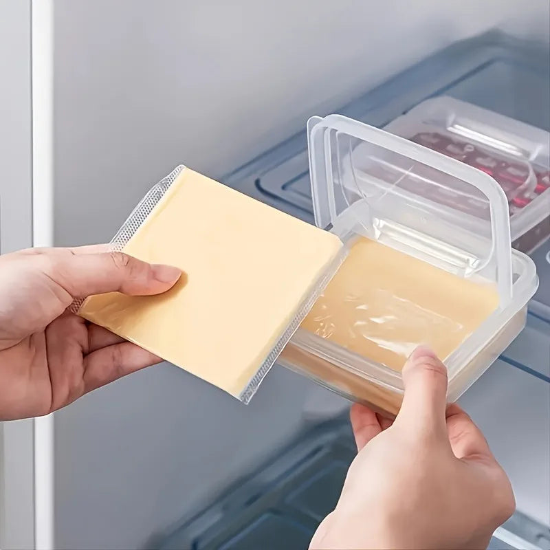 Cheese & Butter Storage Box with Flip-Top Lid