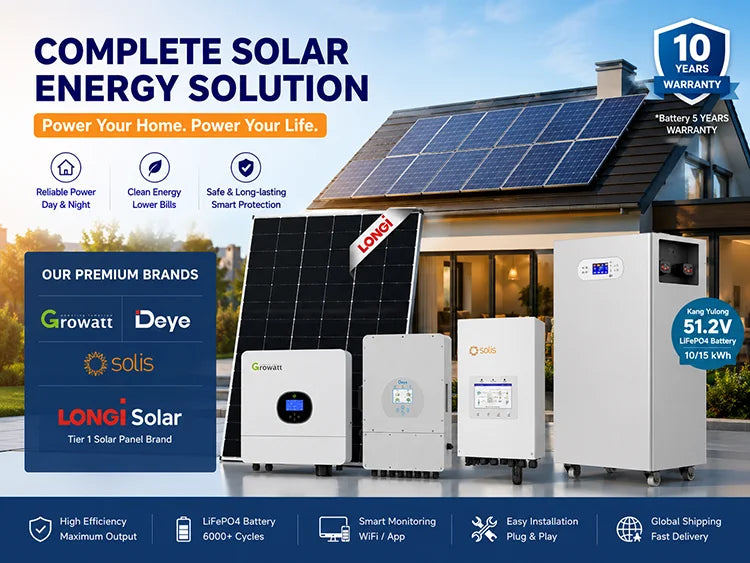 15KW Hybrid Solar System – Complete Off-Grid 15KVA Solar Energy Kit for Home