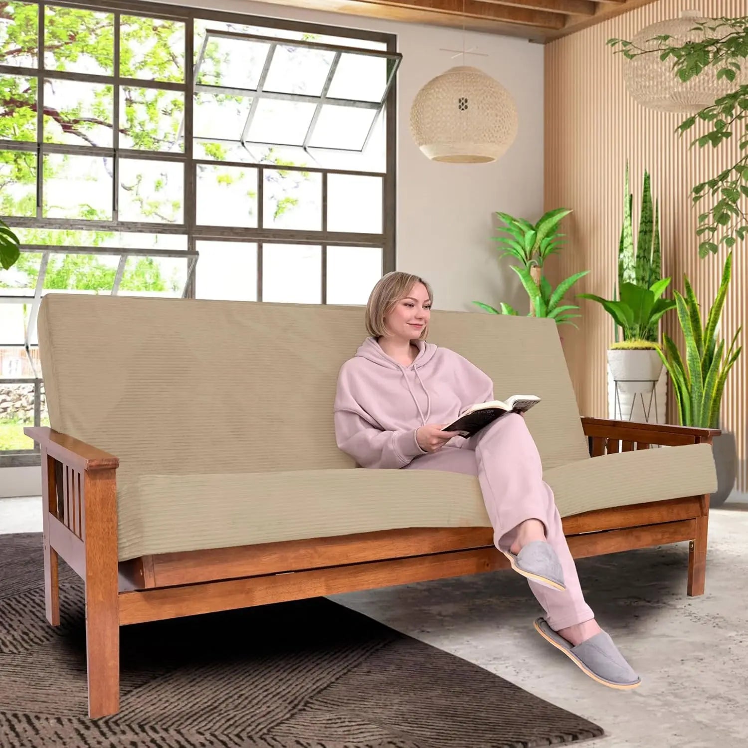 Firm or Soft — Your Choice — Double-Sided Memory Foam Futon Mattress | Foldout Couch Bed, Washable Cover, Twin to Queen