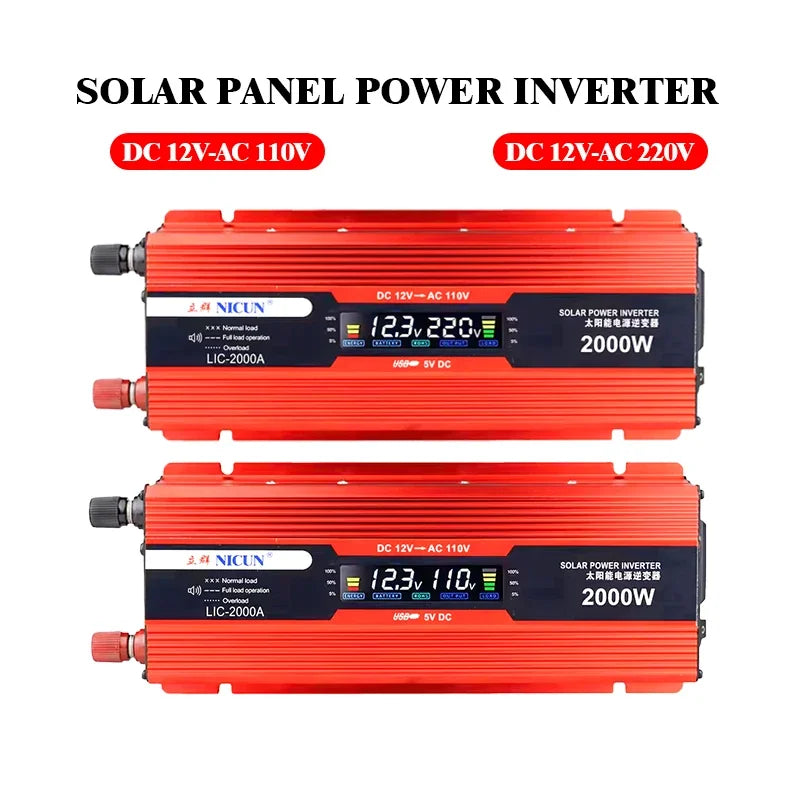 2000W Off-Grid Solar Complete Kit – 100A MPPT Controller, 110V/220V Inverter & LiFePO4 Battery
