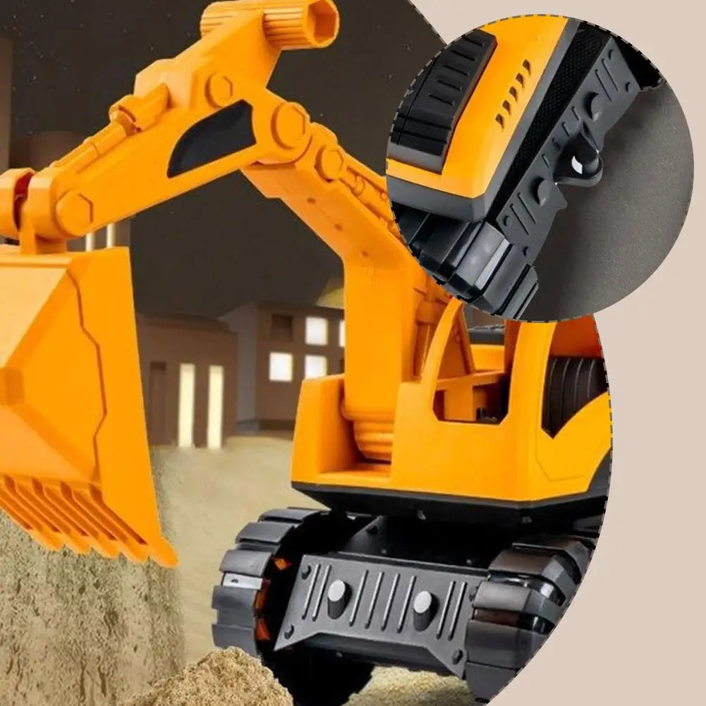 Inertial Beach Construction Truck Toy – Digger, Bulldozer & Tipper for Kids