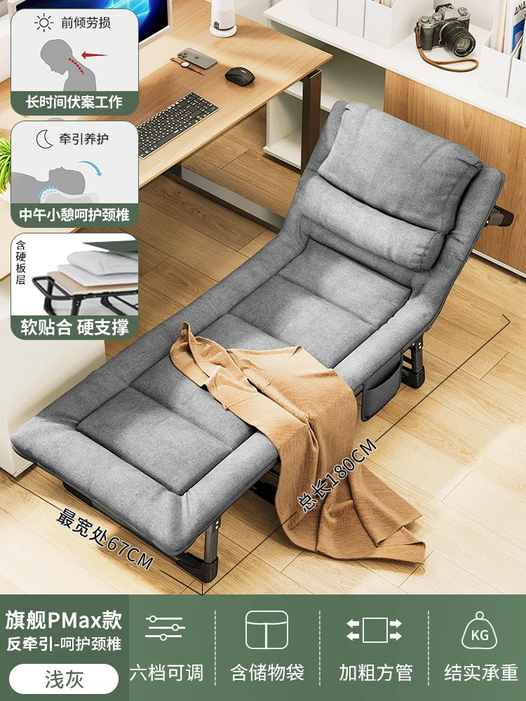 Upholstered Folding Bed with Mattress – Modern Single Lounge Sleeping Bed, Home Furniture